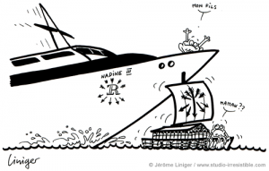 Le crapaud - Jérôme Liniger - Rothschild, le pacifique sur un bateau de bouteilles